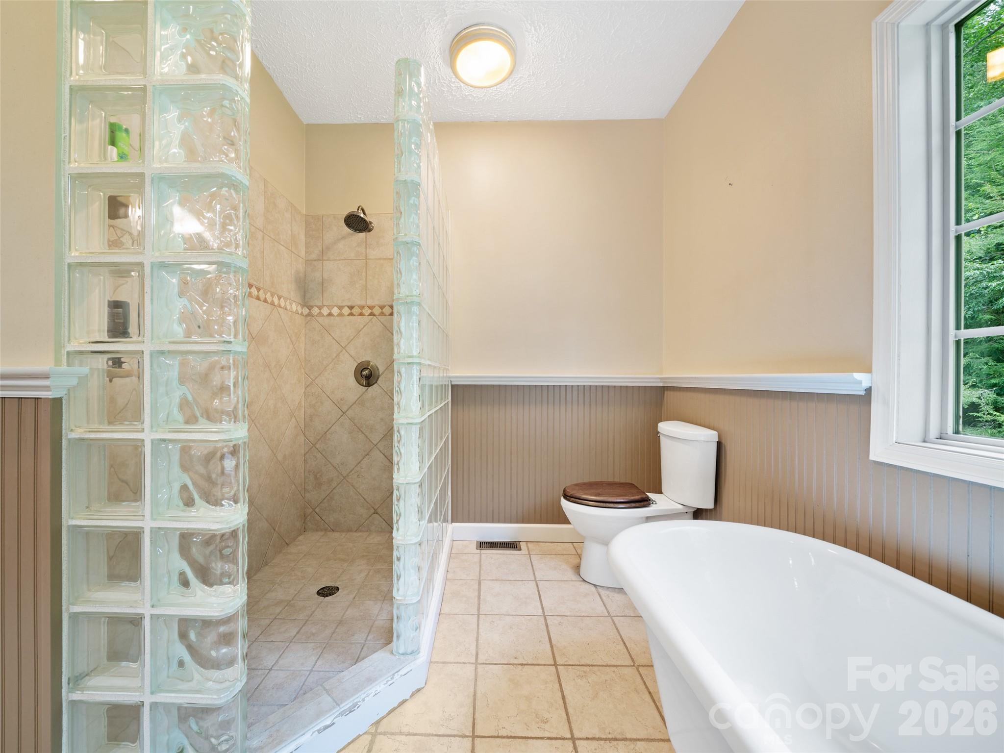 2216 Beans Creek Road Bakersville, NC 28705 - Photo 18 of 39 a bathroom with a bathtub and shower