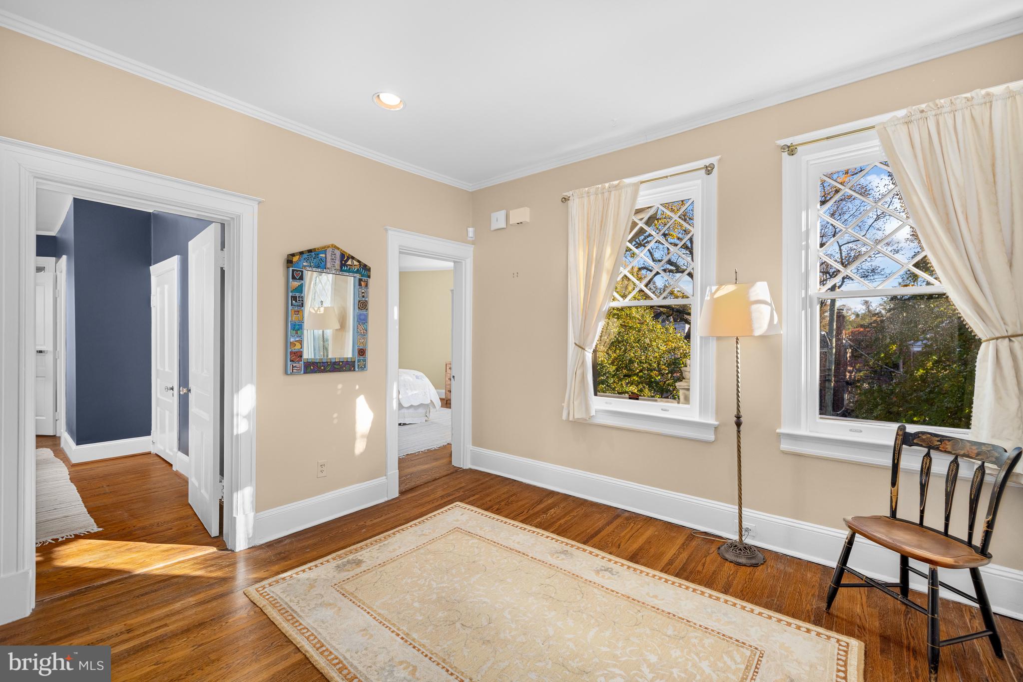 2955 Newark Street Northwest Washington, DC 20008 - Photo 27 of 47 a bedroom with furniture and a window