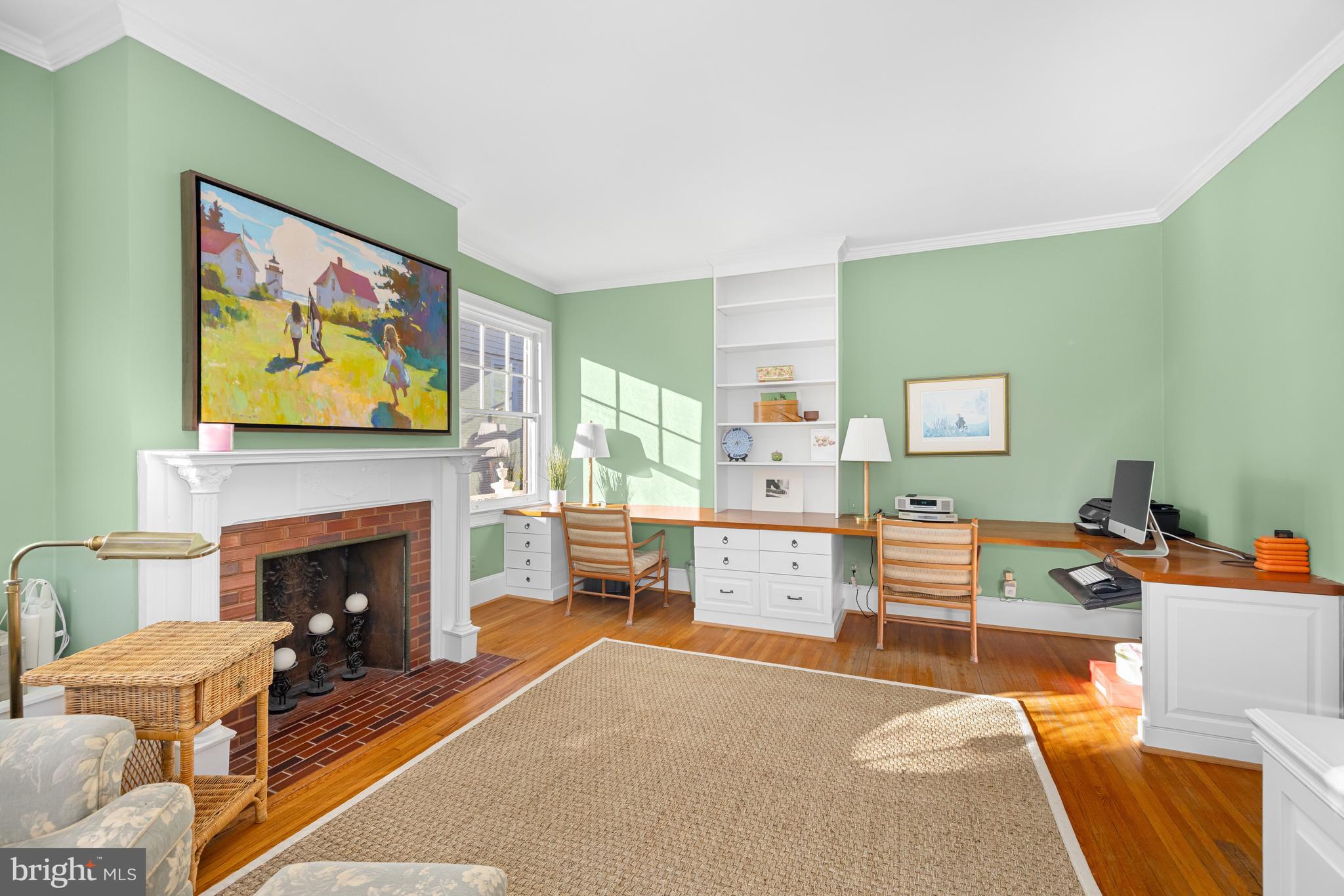 2955 Newark Street Northwest Washington, DC 20008 - Photo 31 of 47 a living room with furniture fireplace and window