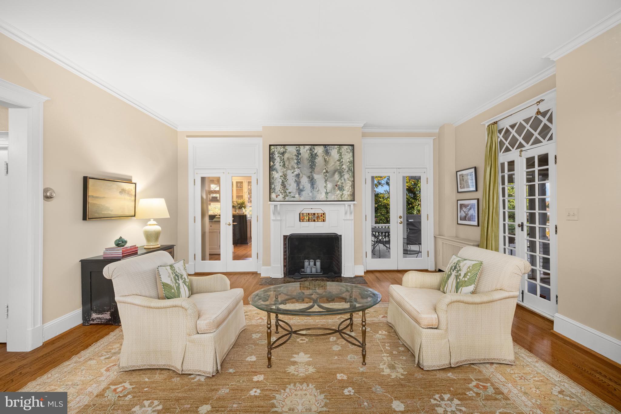 2955 Newark Street Northwest Washington, DC 20008 - Photo 5 of 47 a living room with furniture fireplace and window