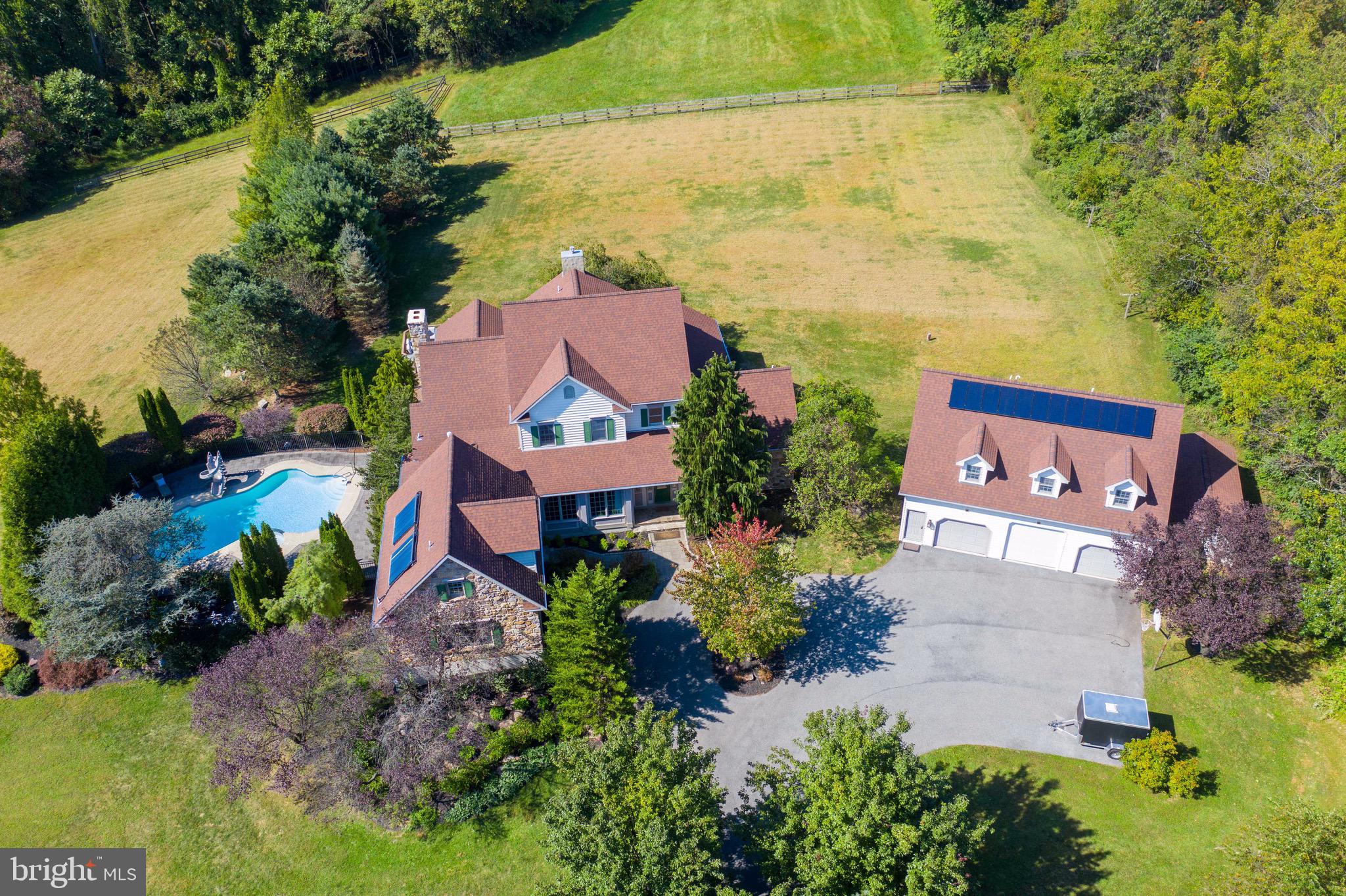 298 Heffner Road Wernersville, PA 19565 - Photo 1 of 58 Aerial view from above