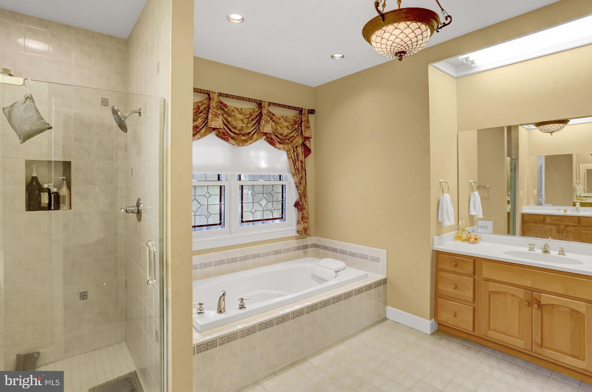 298 Heffner Road Wernersville, PA 19565 - Photo 34 of 58 Walk In Tiled Shower with Glass Enclosure