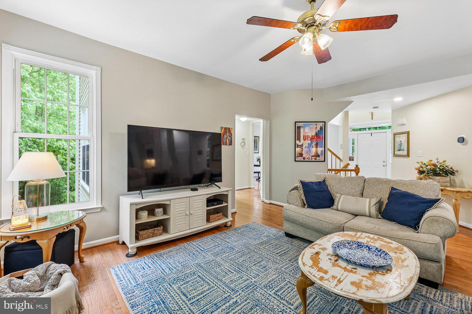 3707 Turn Back Trail Triangle, VA 22172 - Photo 13 of 55 a living room with furniture and a flat screen tv