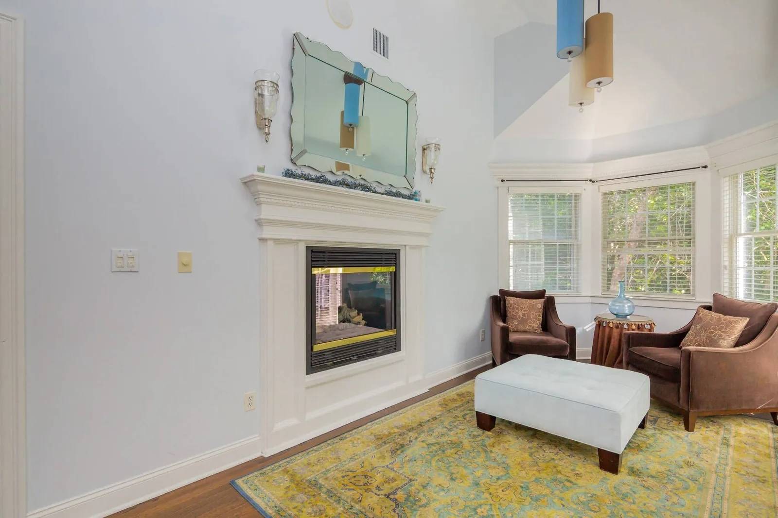 335 Water Mill Water Mill, NY 11976 - Photo 20 of 45 a living room with furniture and a fireplace