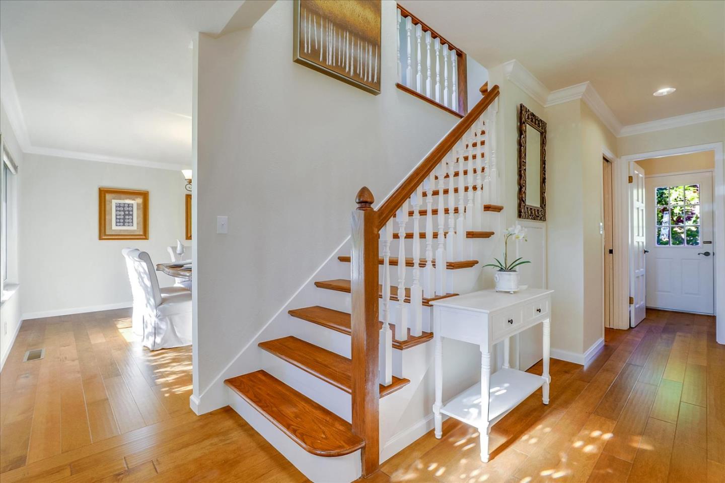 1262 Chateau Drive San Jose, CA 95120 - Photo 25 of 57 a view of entryway with wooden floor and stairs