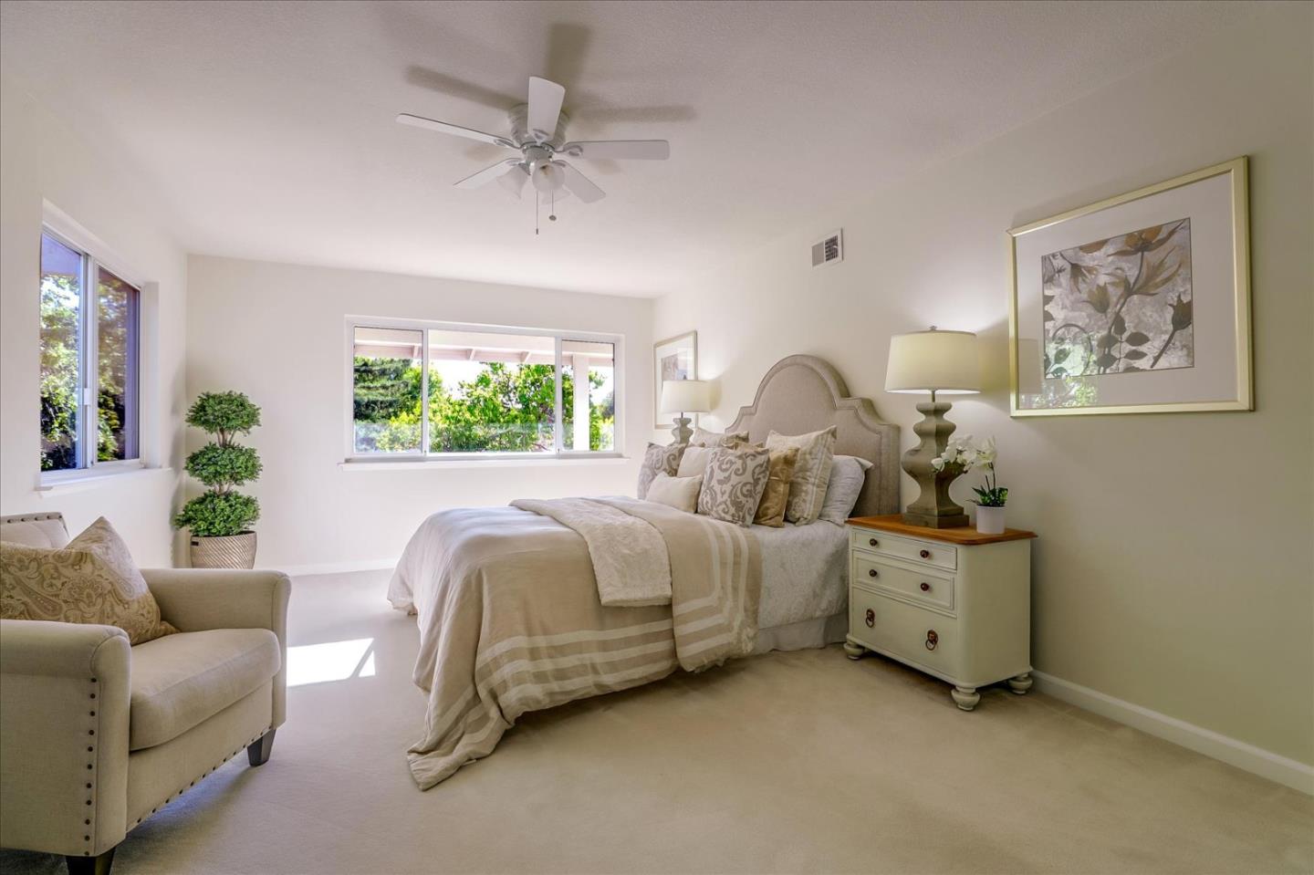 1262 Chateau Drive San Jose, CA 95120 - Photo 36 of 57 a spacious bedroom with a bed and a window