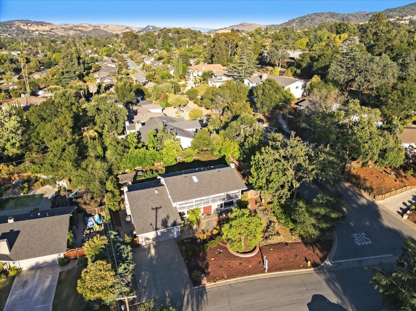 1262 Chateau Drive San Jose, CA 95120 - Photo 57 of 57 an aerial view of residential houses with outdoor space