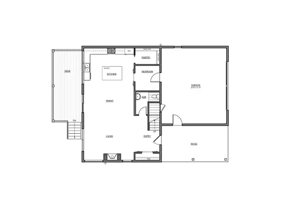 a picture of a bench in room