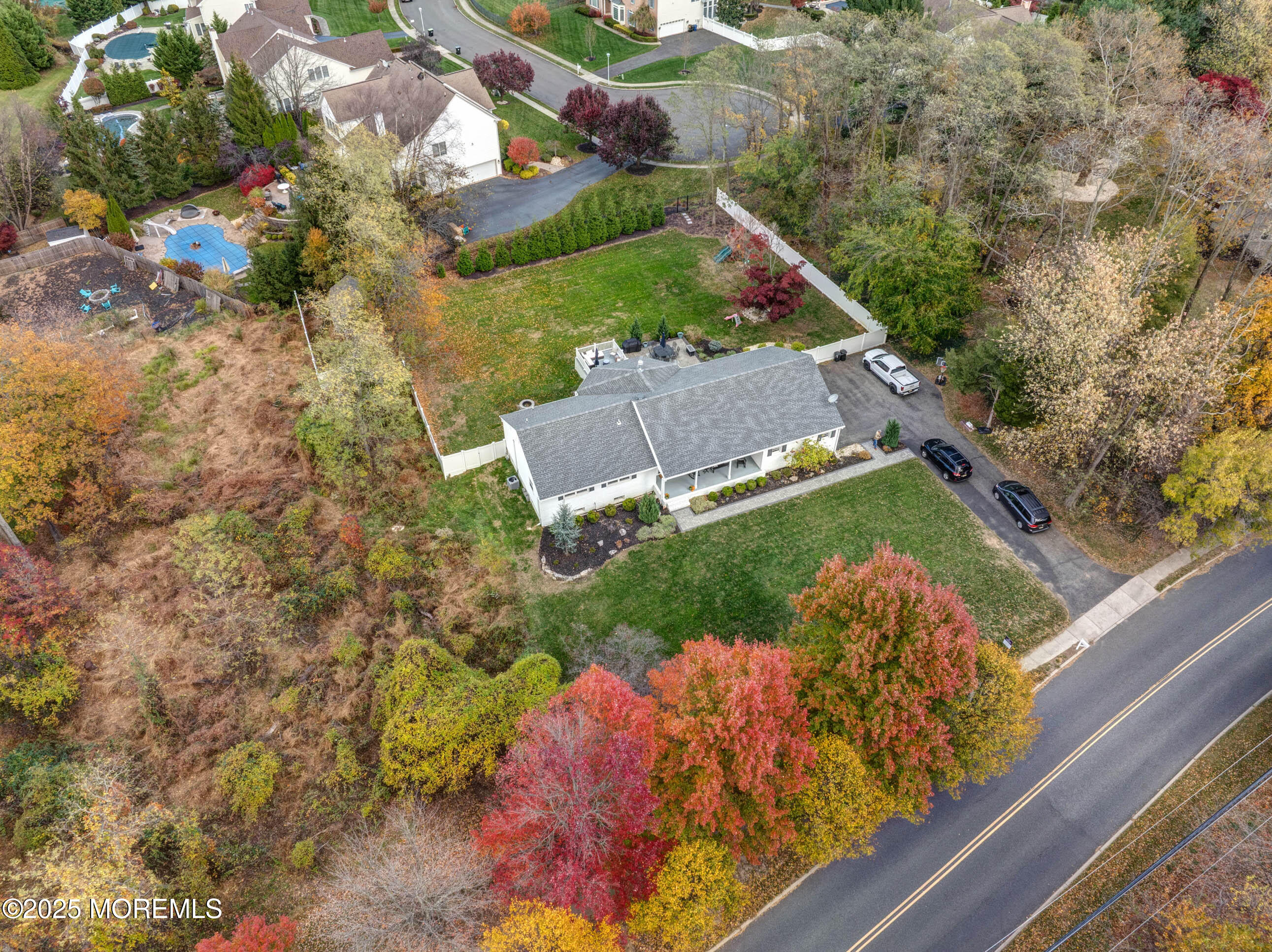 29 Telegraph Hill Road Holmdel, NJ 07733 - Photo 54 of 61 a view of a yard with an outdoor space