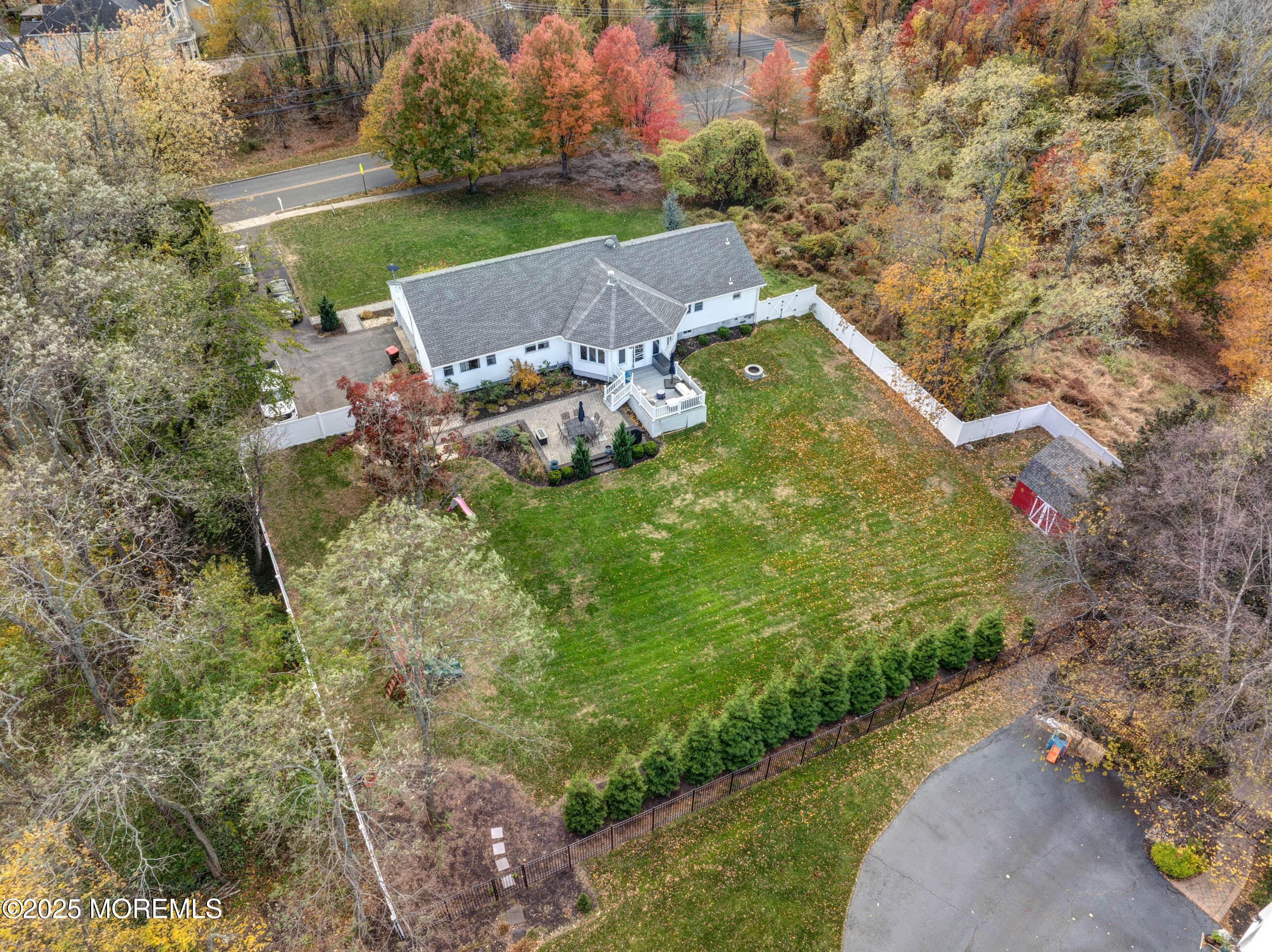 29 Telegraph Hill Road Holmdel, NJ 07733 - Photo 58 of 61 an aerial view of a house with a yard