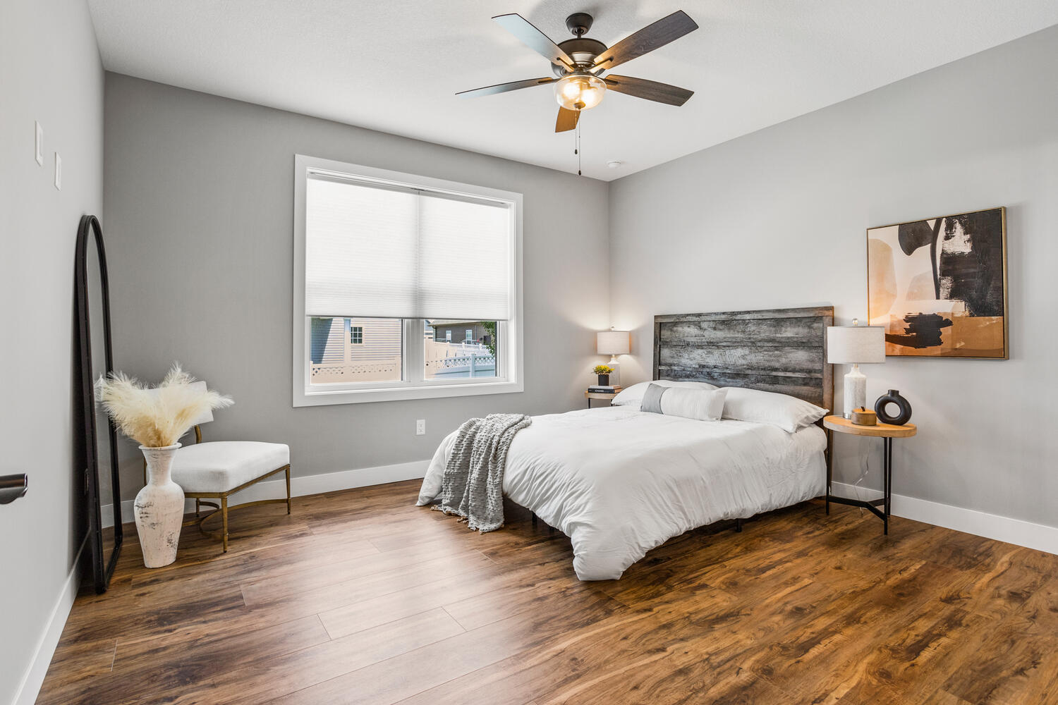 5016 Trey Boulevard Champaign, IL 61822 - Photo 15 of 38 a bedroom with a bed wooden floor and window