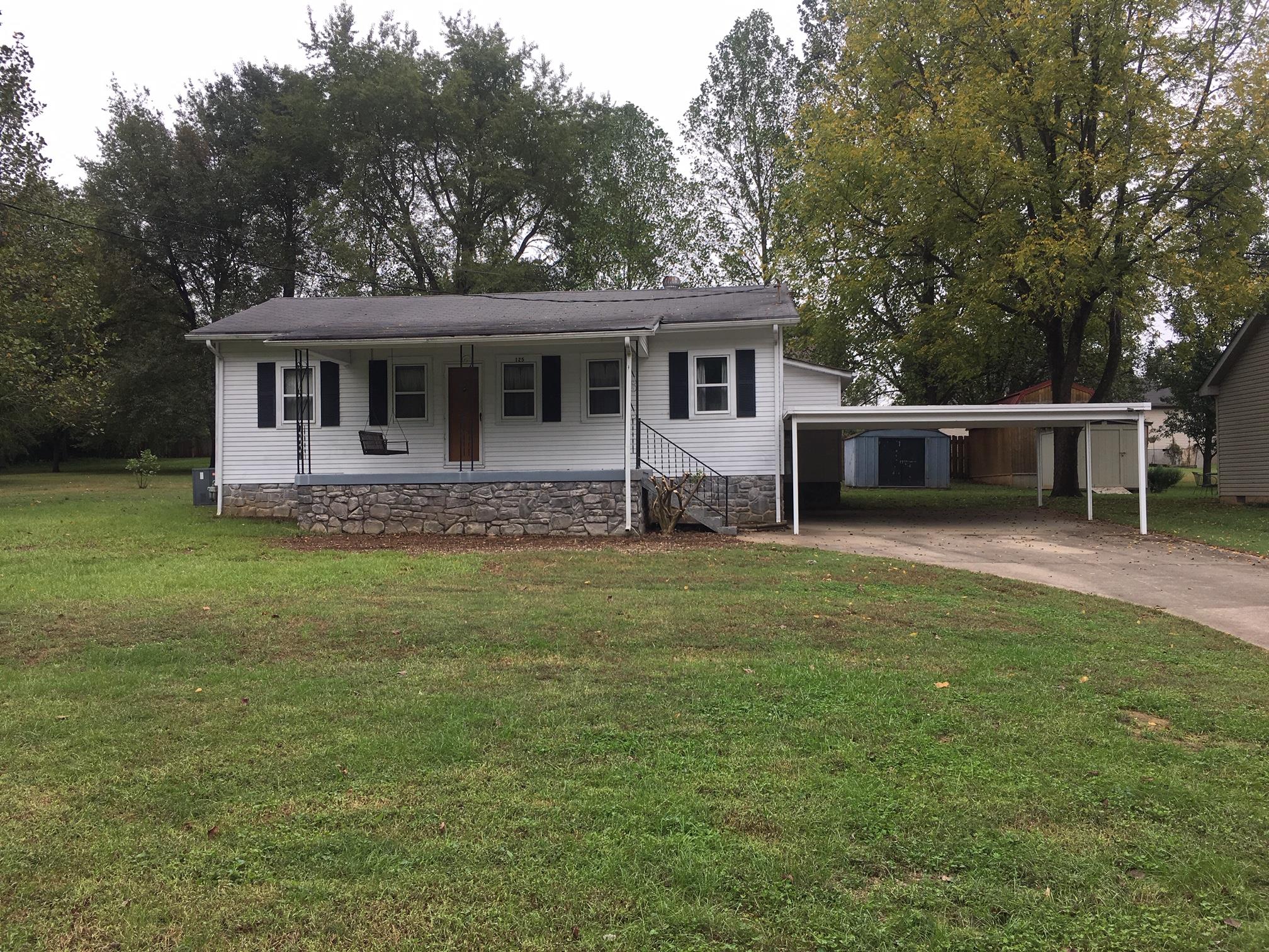 Concrete drive, 2 car carport, 3 Bedrooms, 1 bath.  