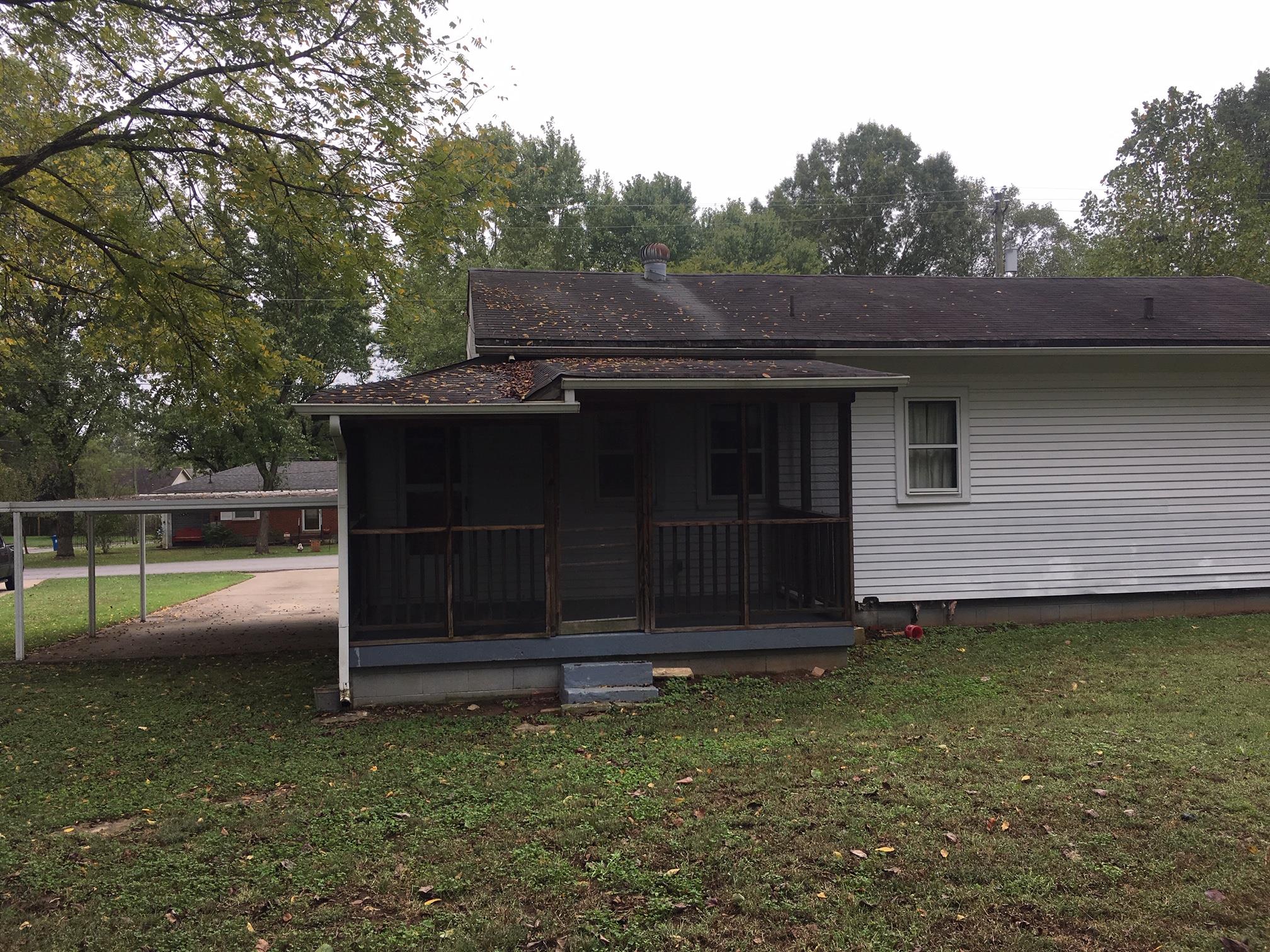 Screened in back porch