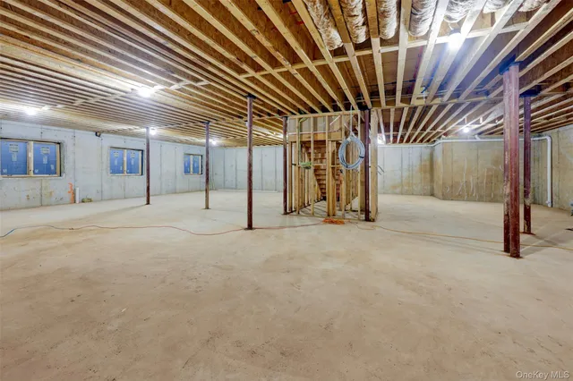 a view of large room with wooden floor