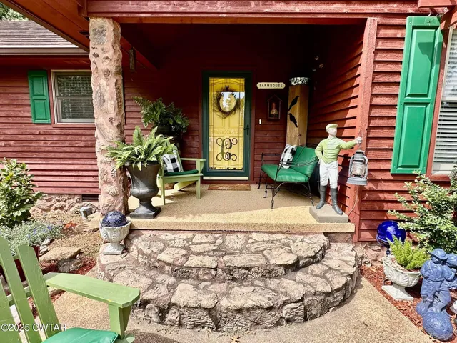 a front view of a house