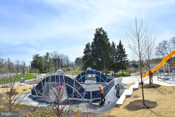 a view of outdoor space with seating area