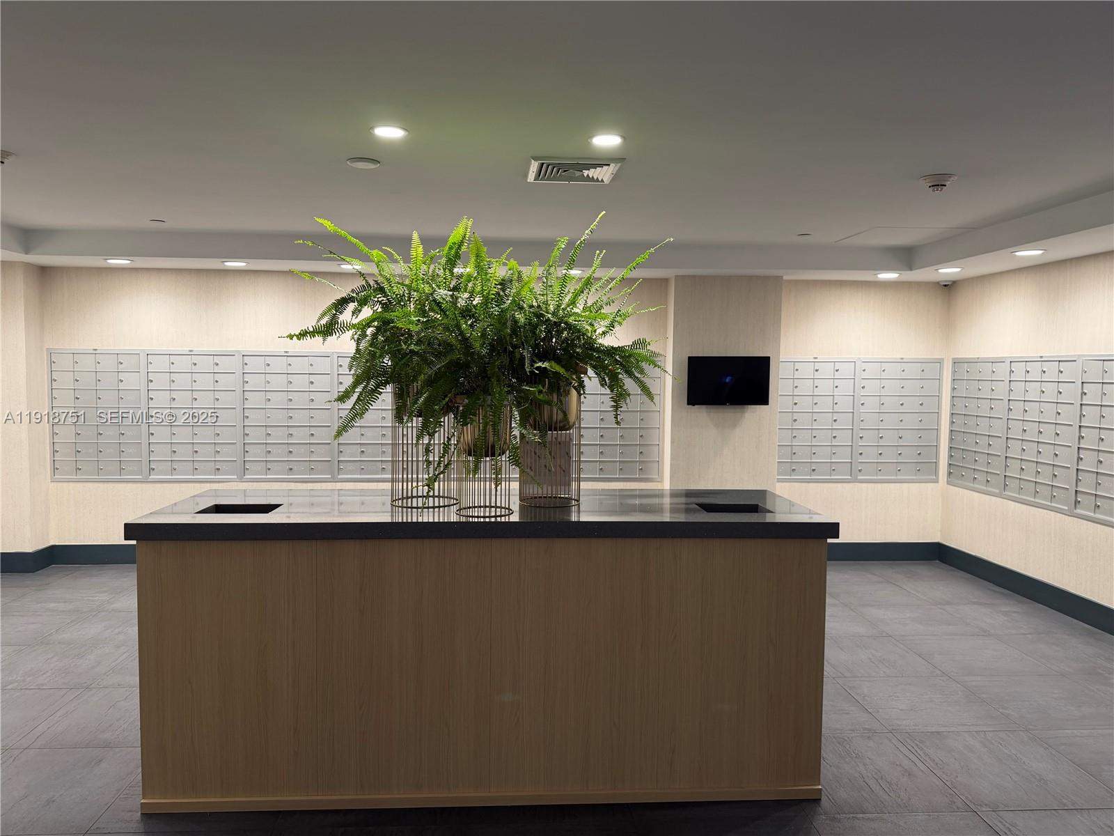 90 Southwest 3rd Street, Unit 2202 Miami, FL 33130 - Photo 21 of 33 a kitchen with counter top space and a potted plant
