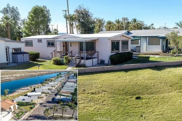 a front view of a house with swimming pool