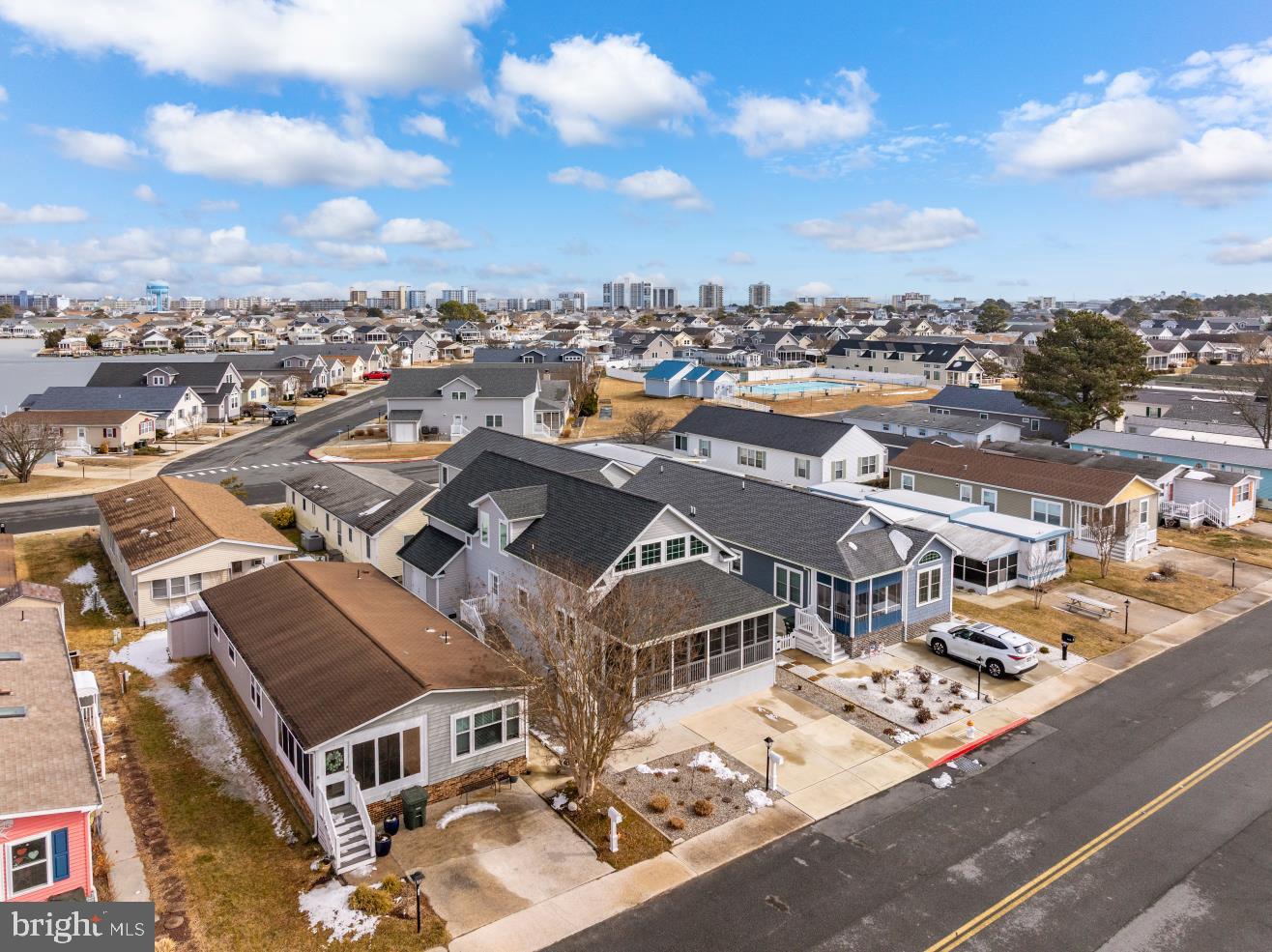 144 Clamshell Road Ocean City, MD 21842 - Photo 62 of 64 an aerial view of a house with a city view