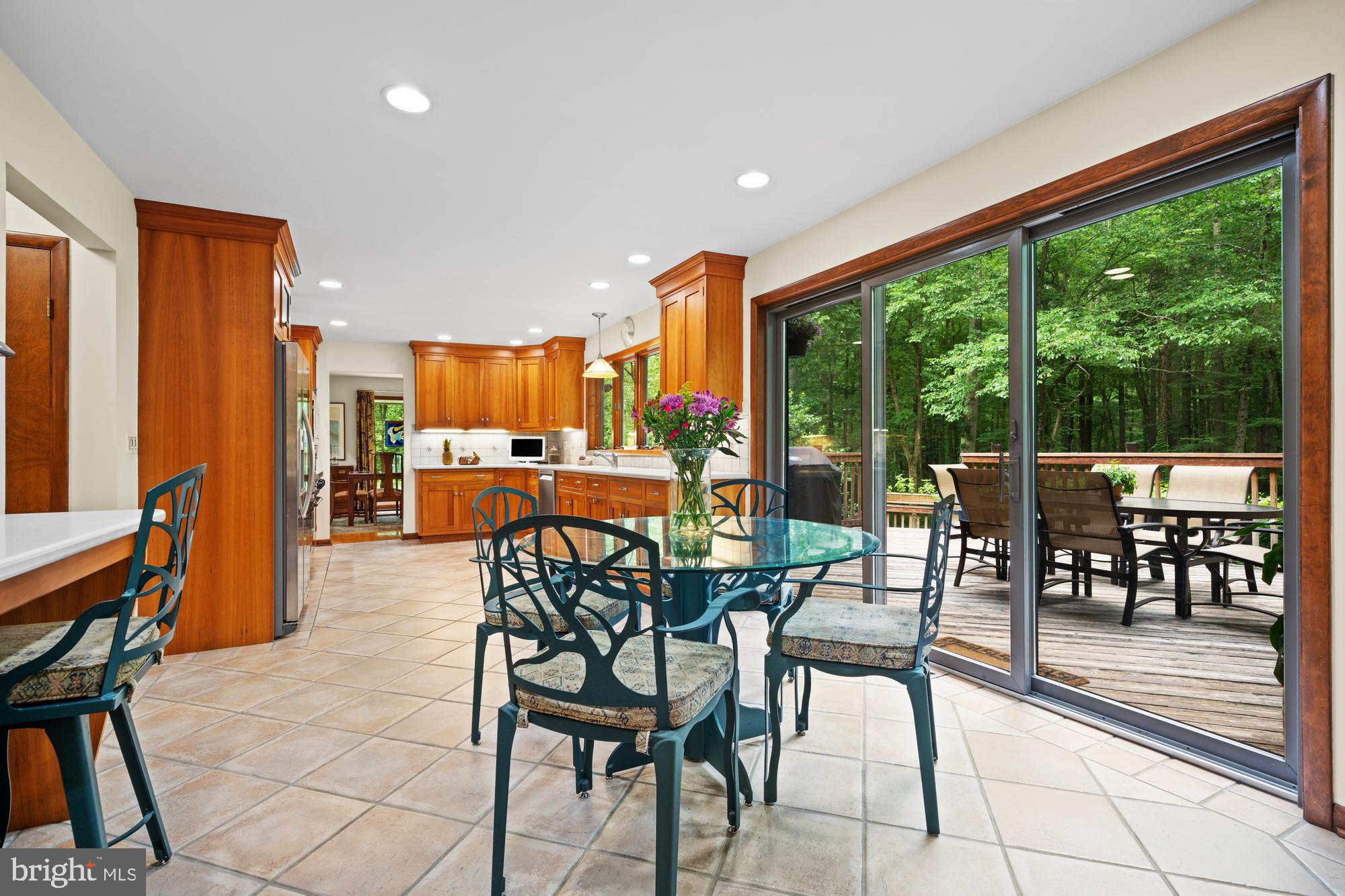 11 Carson Road Princeton, NJ 08540 - Photo 14 of 37 Breakfast area with sliders to rear deck
