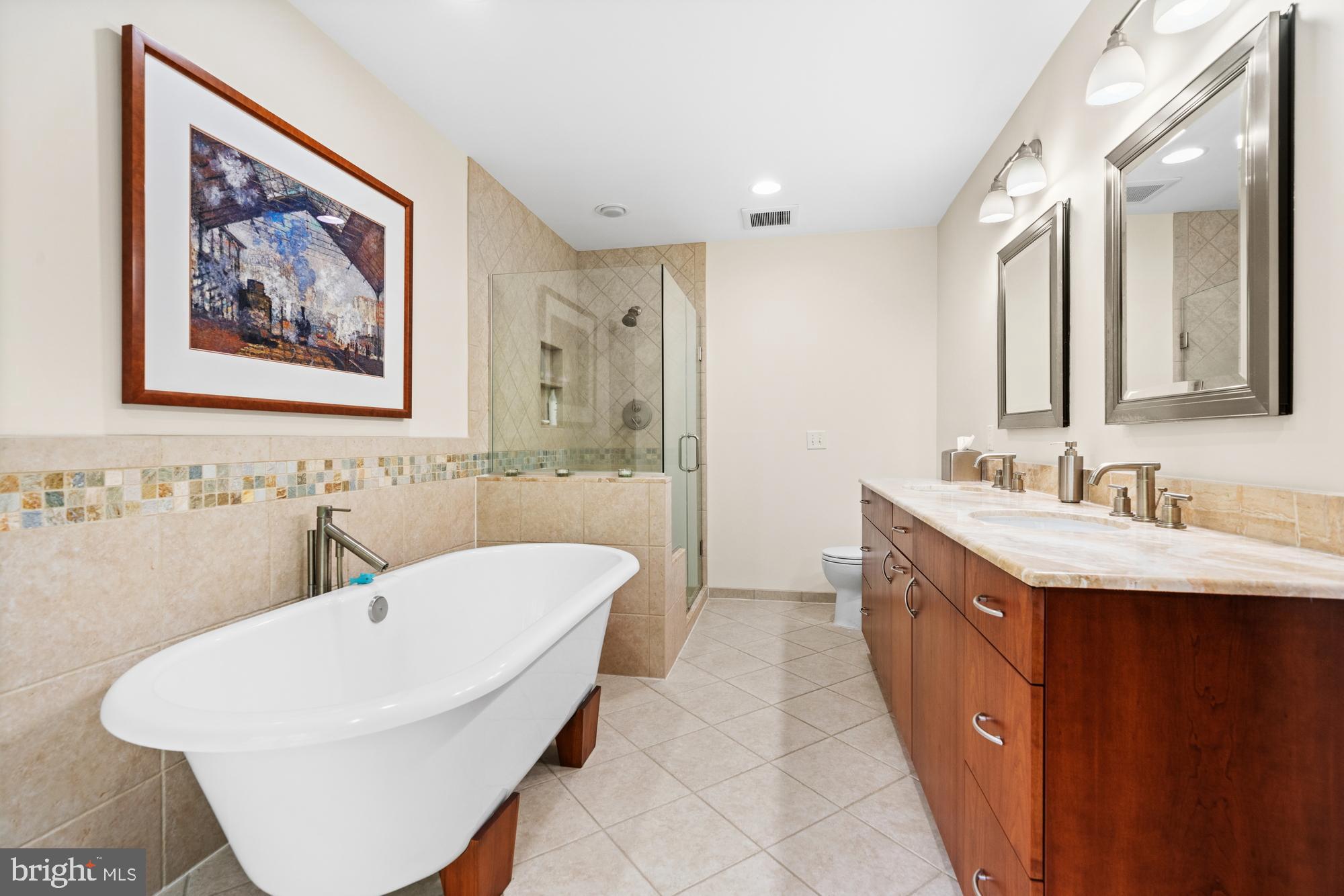 11 Carson Road Princeton, NJ 08540 - Photo 25 of 37 Primary bath- soaking tub and shower