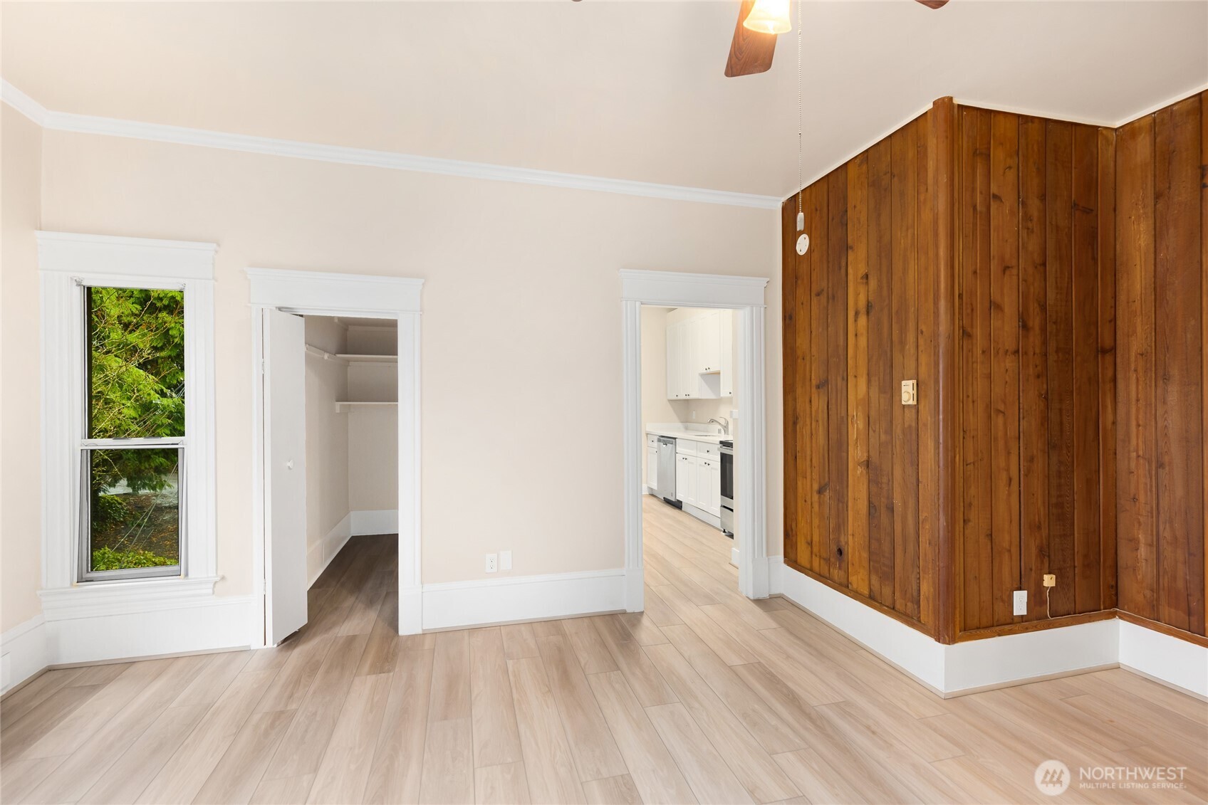 3722 Oakes Avenue Everett, WA 98201 - Photo 17 of 27 a view of wooden floor and windows in a room