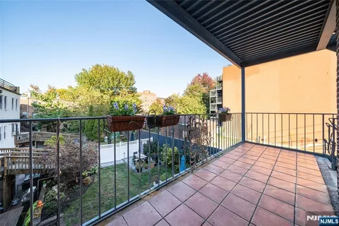a view of outdoor seating space
