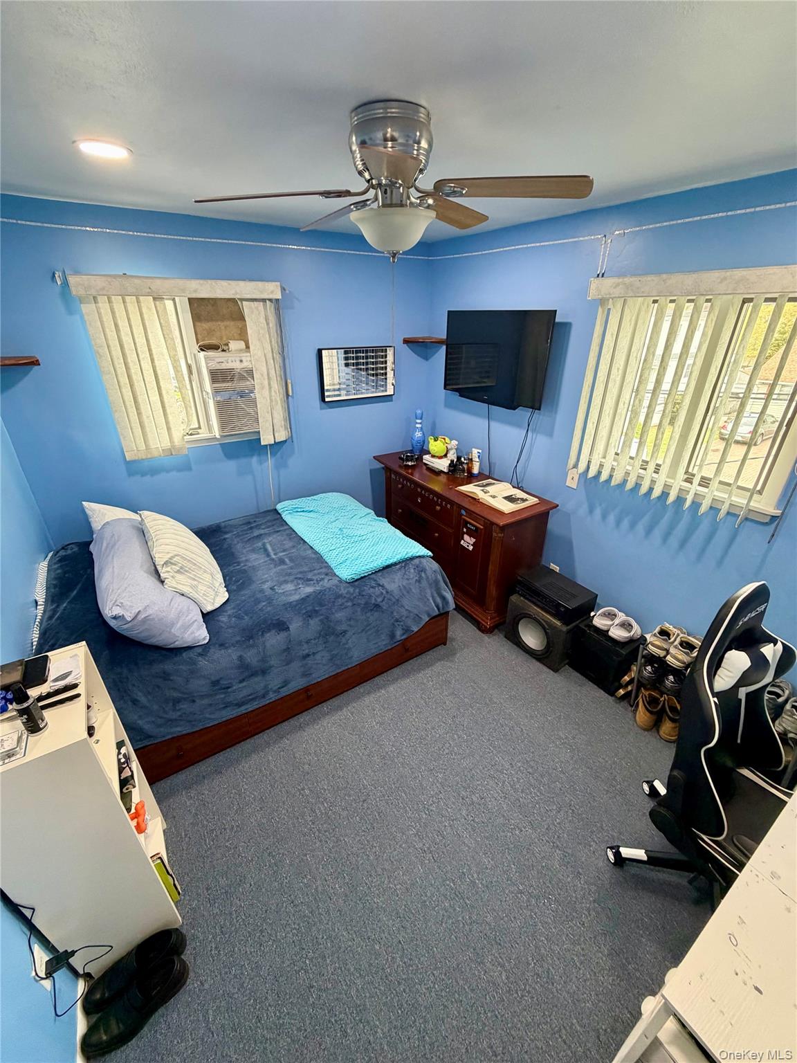 27 Colonial Road Copiague, NY 11726 - Photo 11 of 15 a living room with furniture and a flat screen tv