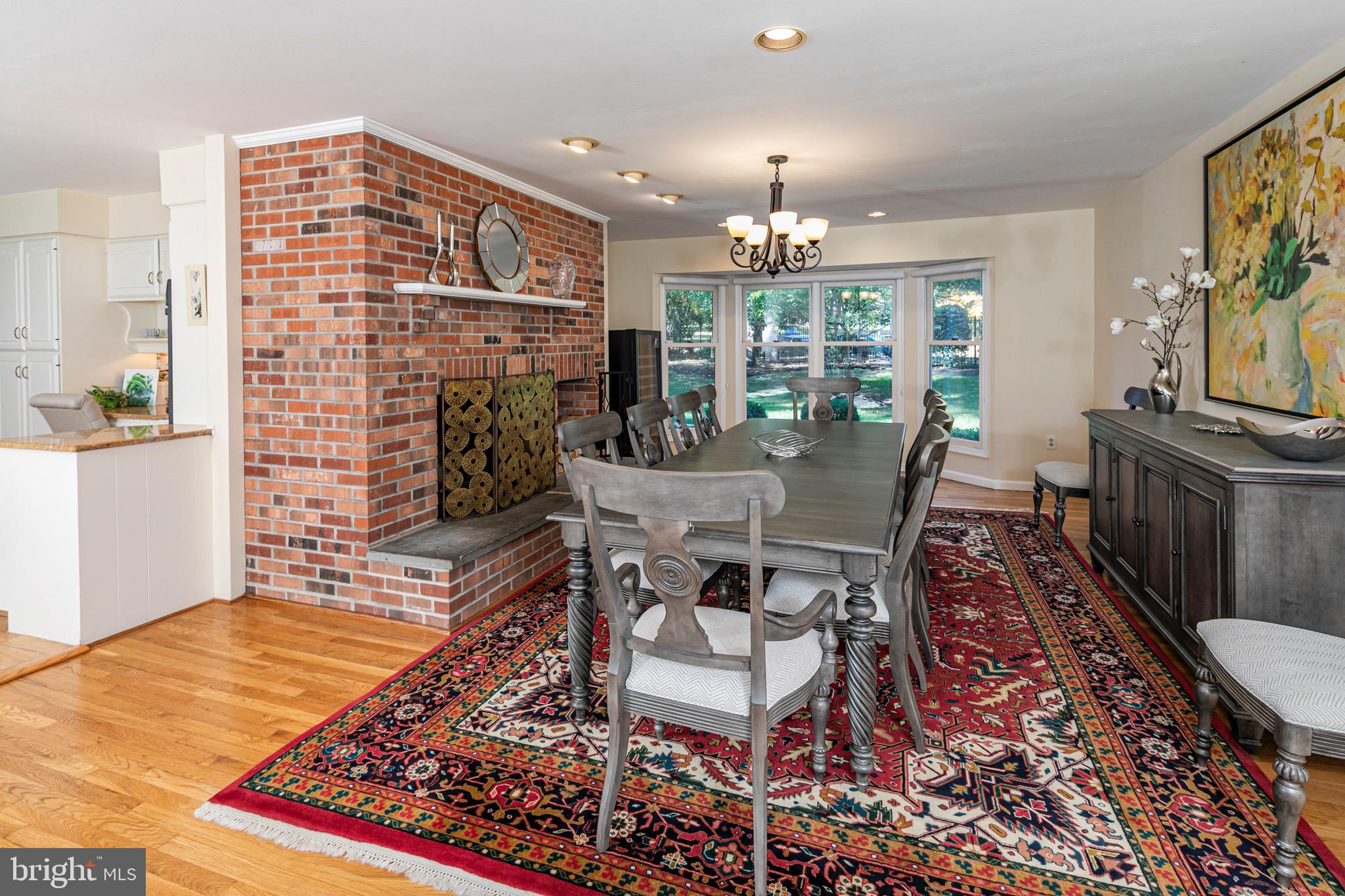 8 Winfield Road Princeton, NJ 08540 - Photo 22 of 52 a view of a dining room with furniture a rug and wooden floor
