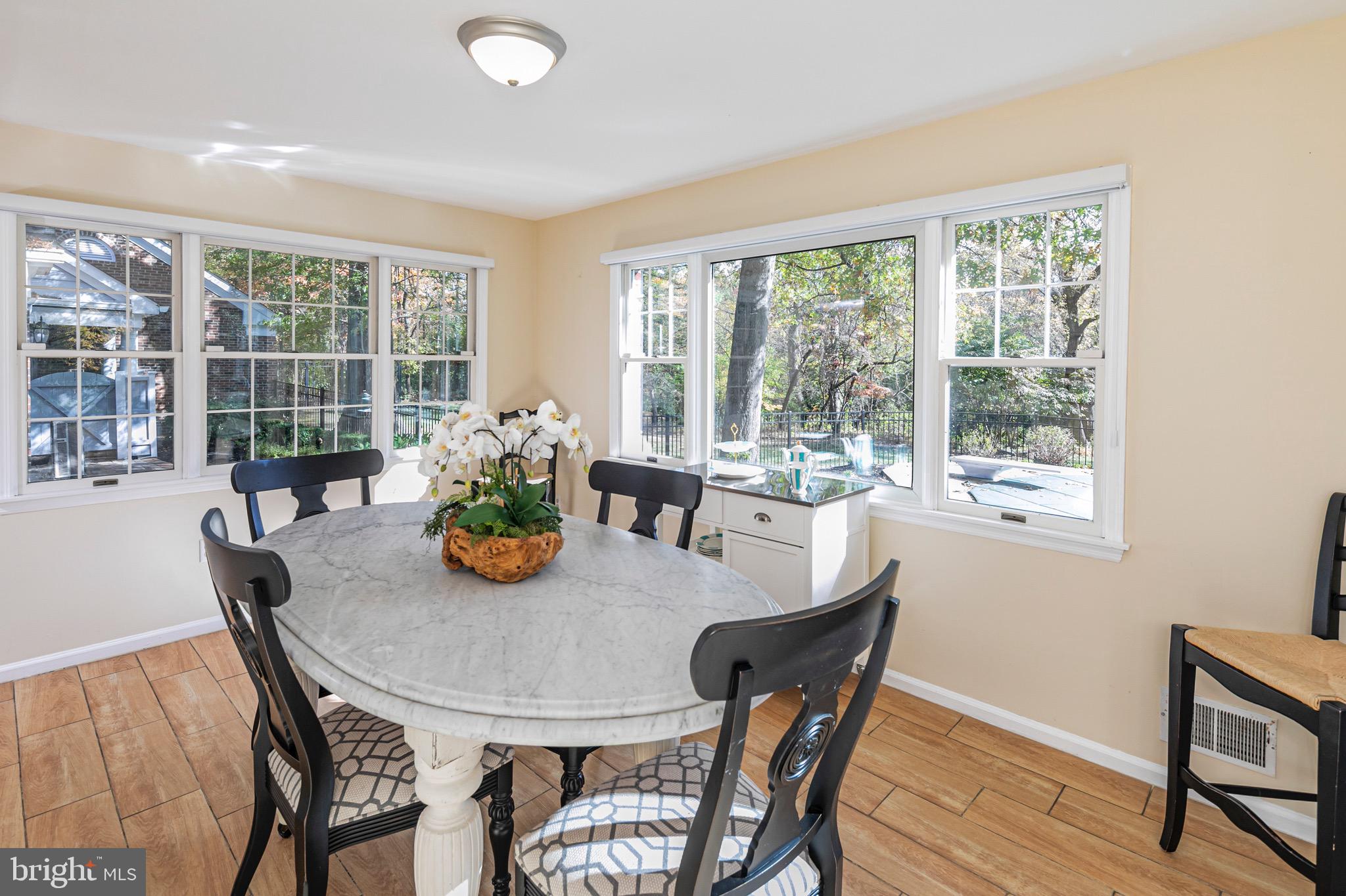 8 Winfield Road Princeton, NJ 08540 - Photo 25 of 52 a view of a dining room with furniture window and wooden floor