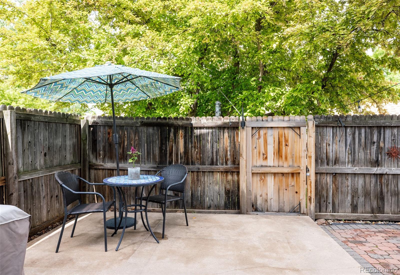 7448 West Roxbury Place Littleton, CO 80128 - Photo 29 of 30 a backyard of a house with table and chairs