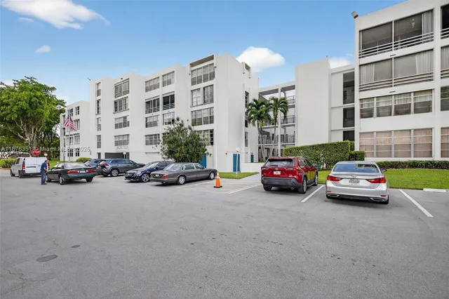 a cars parked in front of a building