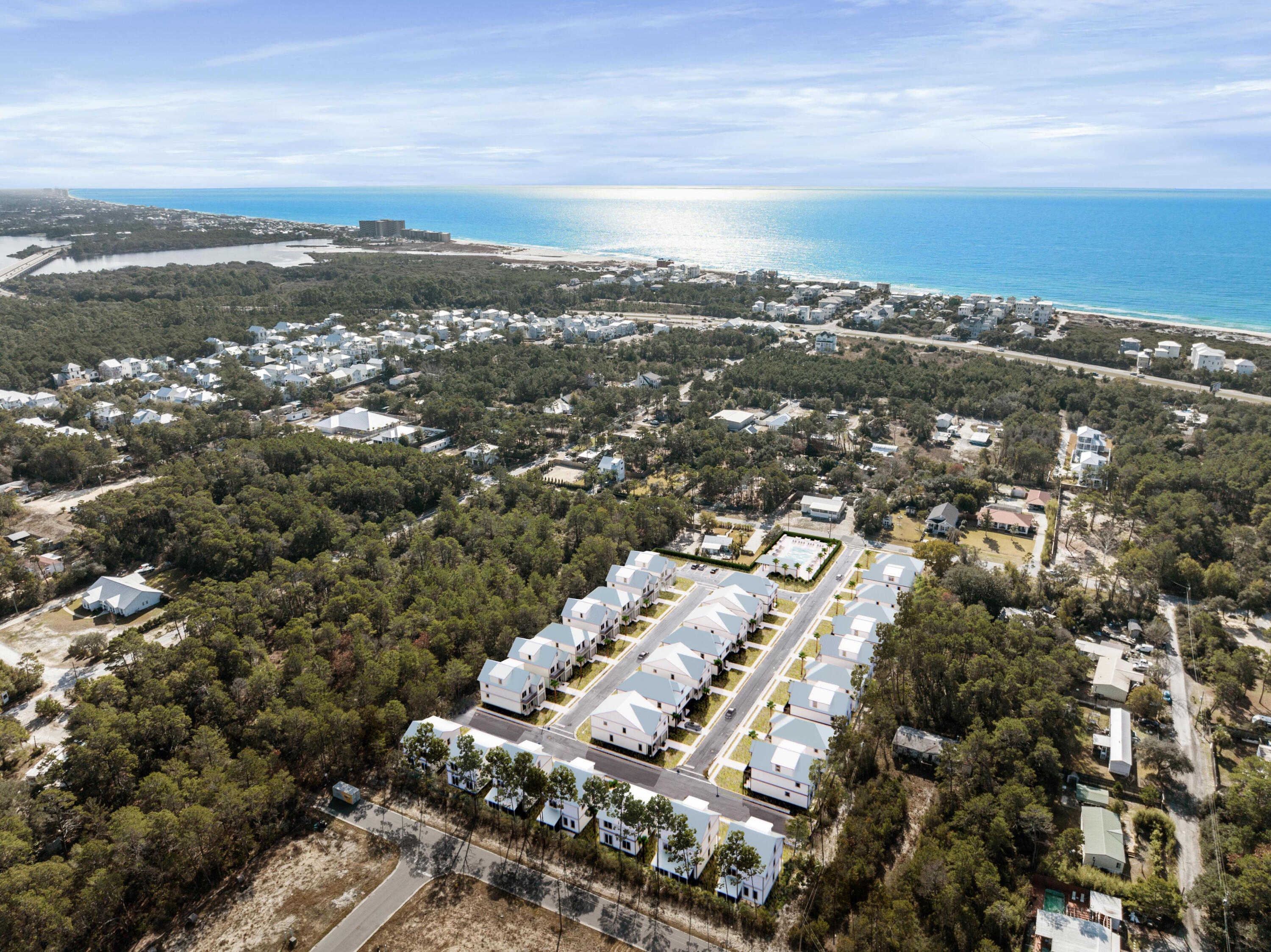 50 Nautilus Breeze Way Inlet Beach, Unit LOT 20 Inlet Beach, FL 32461 - Photo 27 of 34 Aerial to Beach