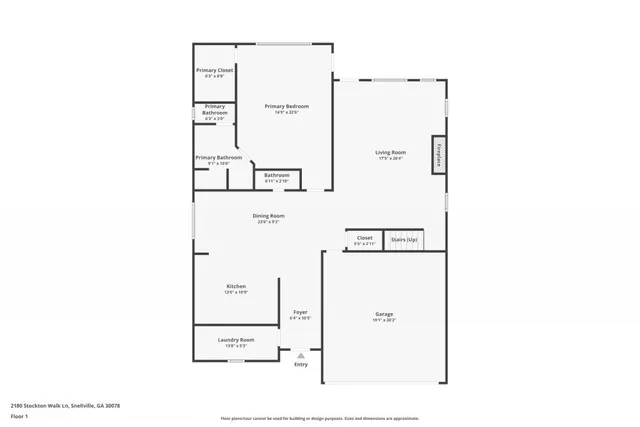 $449,000 | 2180 Stockton Walk Lane, Snellville, GA 30078