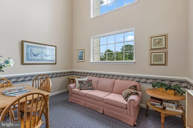 a view of a hallway with workspace