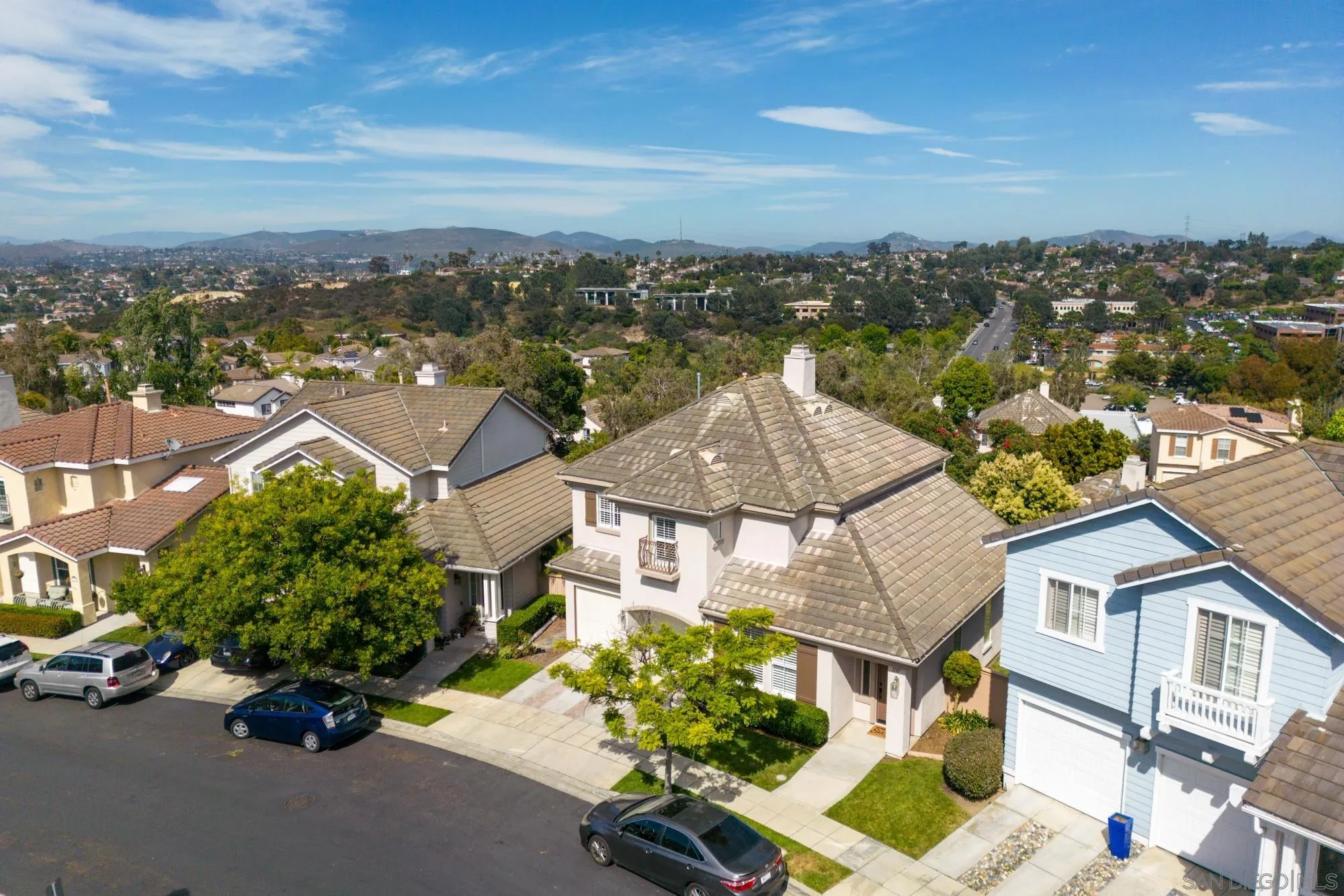1137 Pacifica Place Encinitas, CA 92024 - Photo 29 of 31 an aerial view of a house with a garden and lake view