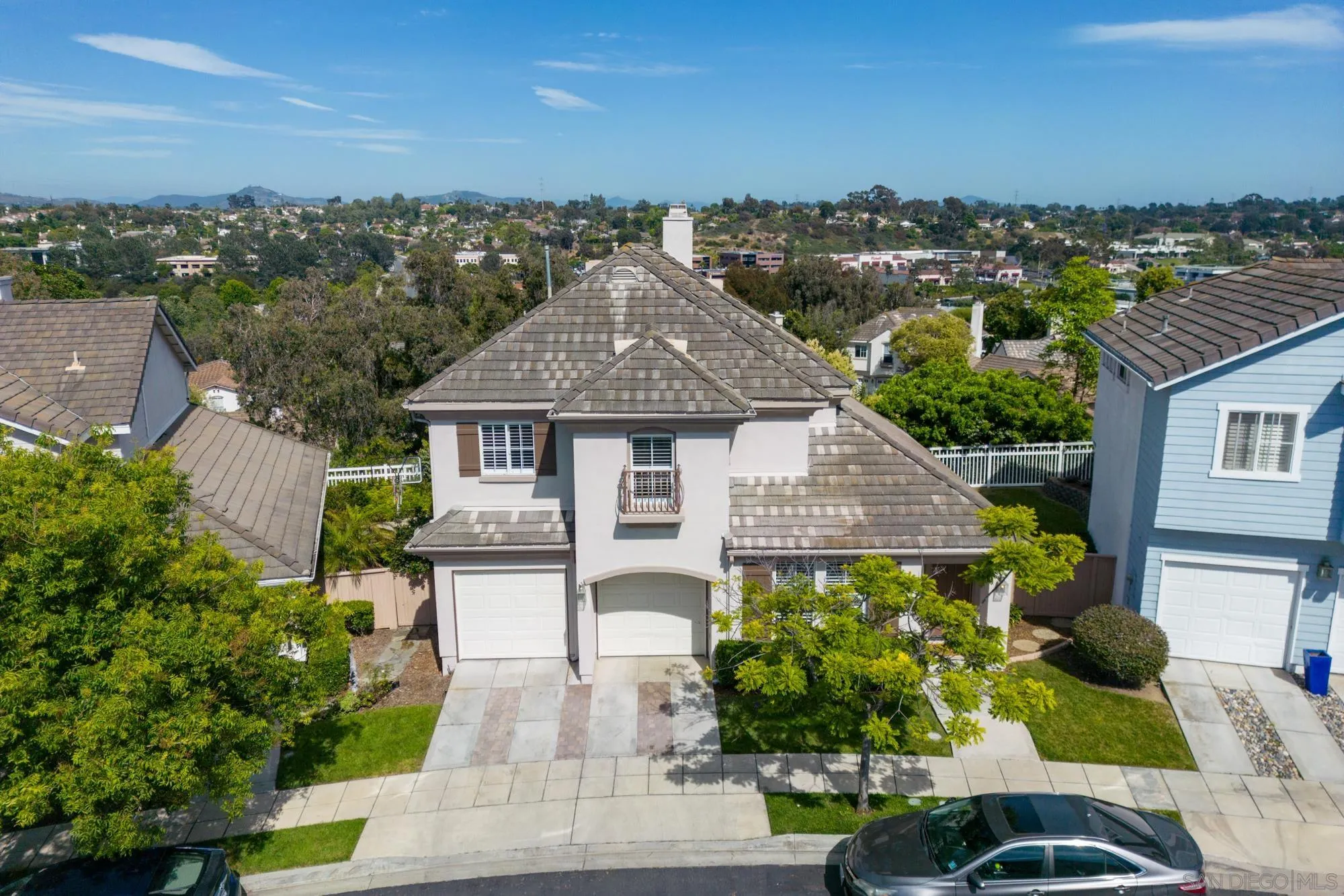1137 Pacifica Place Encinitas, CA 92024 - Photo 31 of 31 an aerial view of a house with a yard