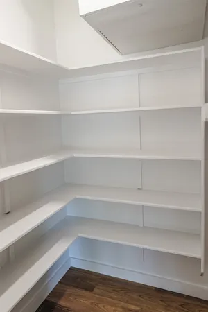 a view of a room with shelf