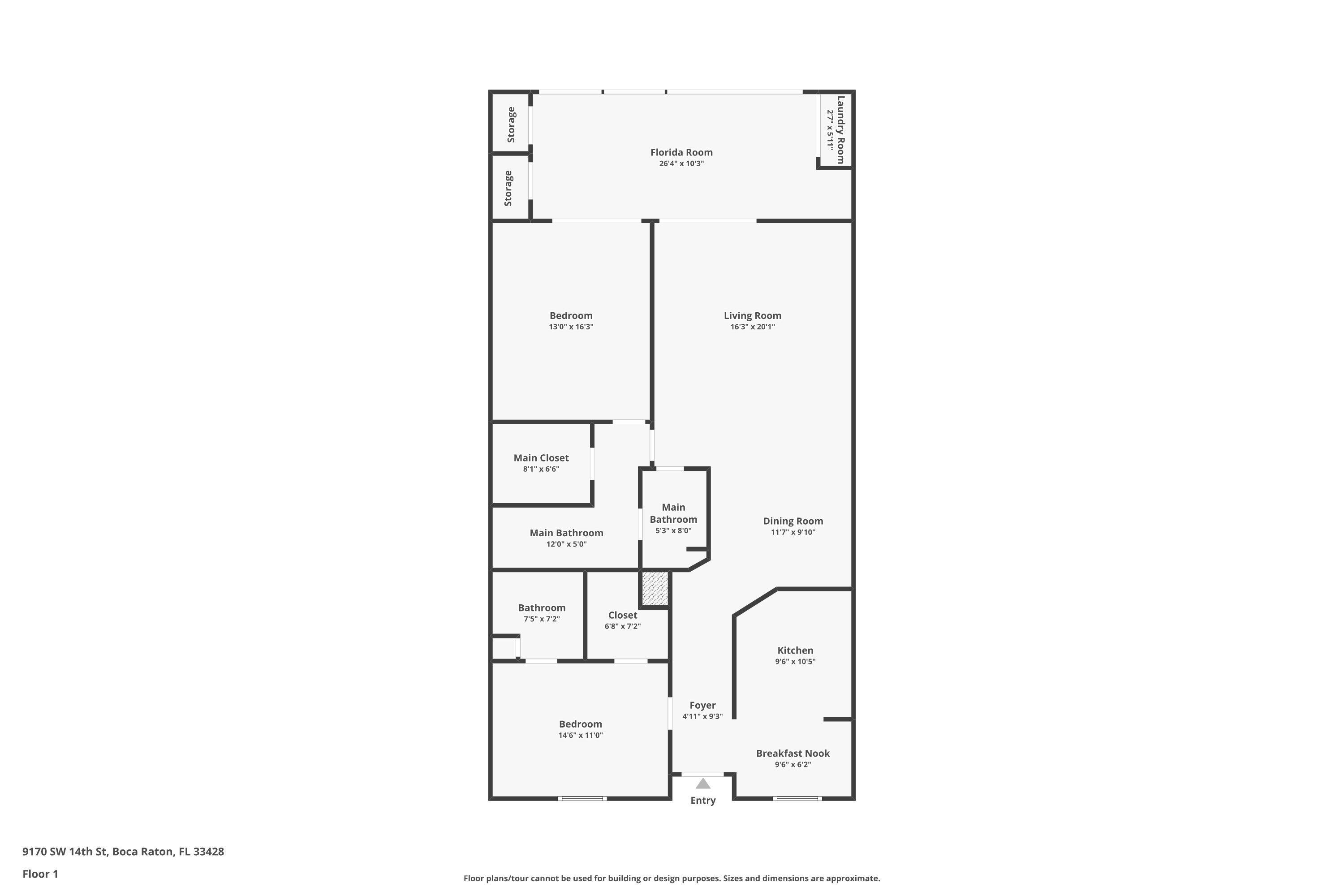 9170 Southwest 14th Street, Unit 4108 Boca Raton, FL 33428 - Photo 44 of 44 Floor Plan