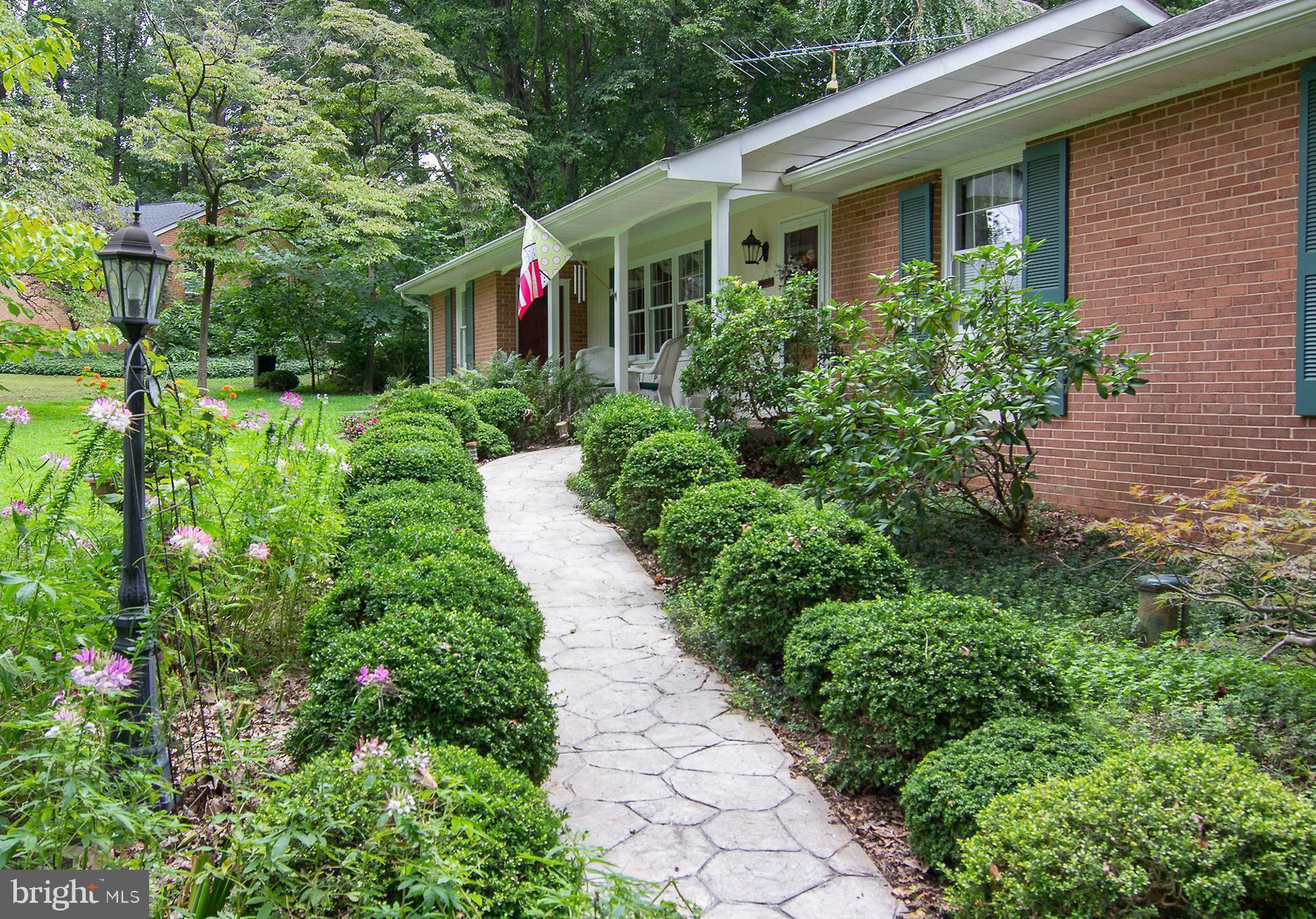 1700 Parkvue Road Fallston, MD 21047 - Photo 2 of 64 Landscaped Stamped Concrete Walkway
