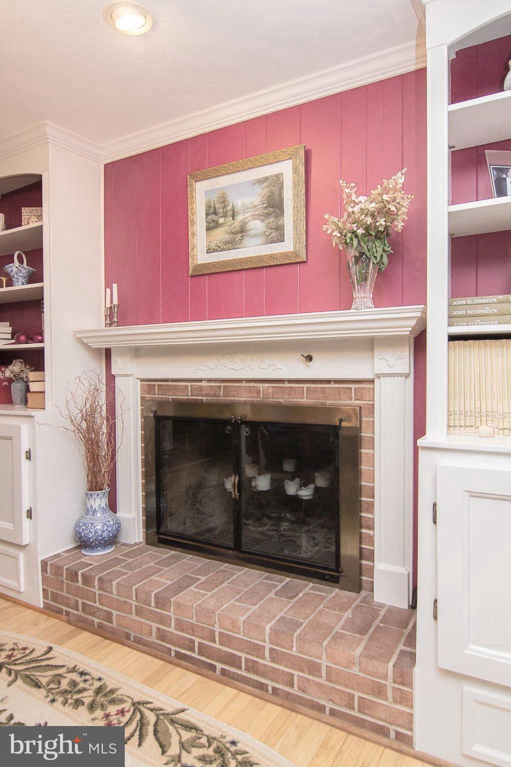 1700 Parkvue Road Fallston, MD 21047 - Photo 19 of 64 Wood Burning Fireplace with Mantle & Raised Hearth