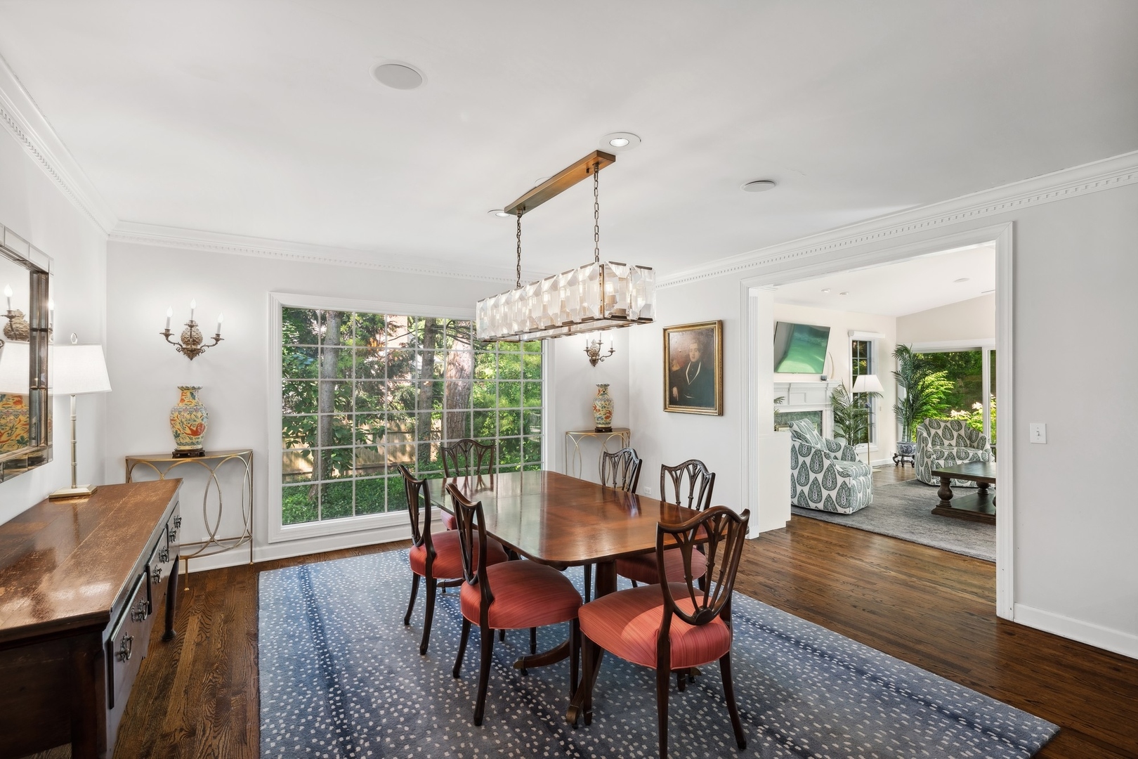 269 Locust Road Winnetka, IL 60093 - Photo 4 of 26 a view of a dining room with furniture window and wooden floor