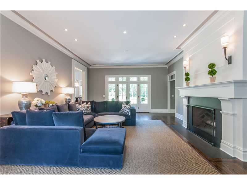 12 Shady Acres Road Darien, CT 06820 - Photo 3 of 8 a living room with furniture and a fireplace