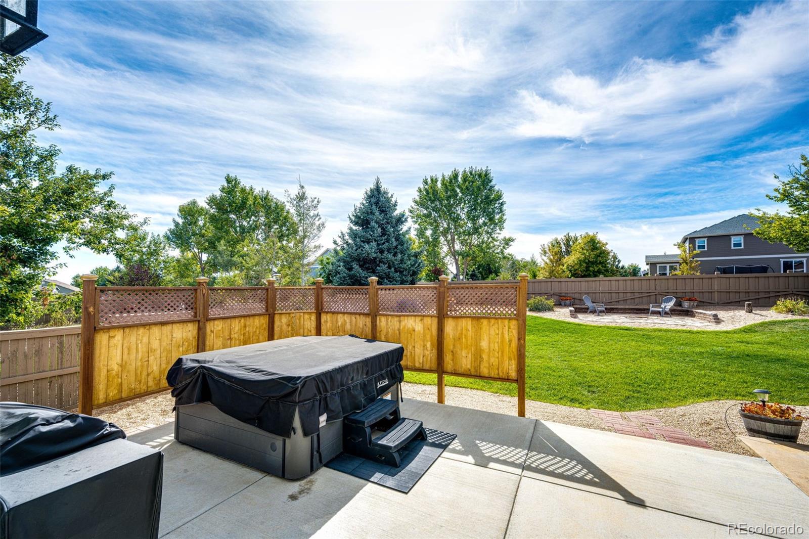 645 Springvale Road Castle Rock, CO 80104 - Photo 32 of 41 a view of a backyard with swimming pool