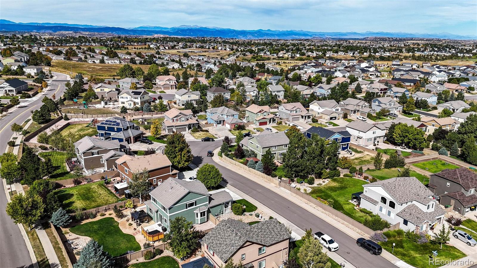 645 Springvale Road Castle Rock, CO 80104 - Photo 36 of 41 an aerial view of multiple house