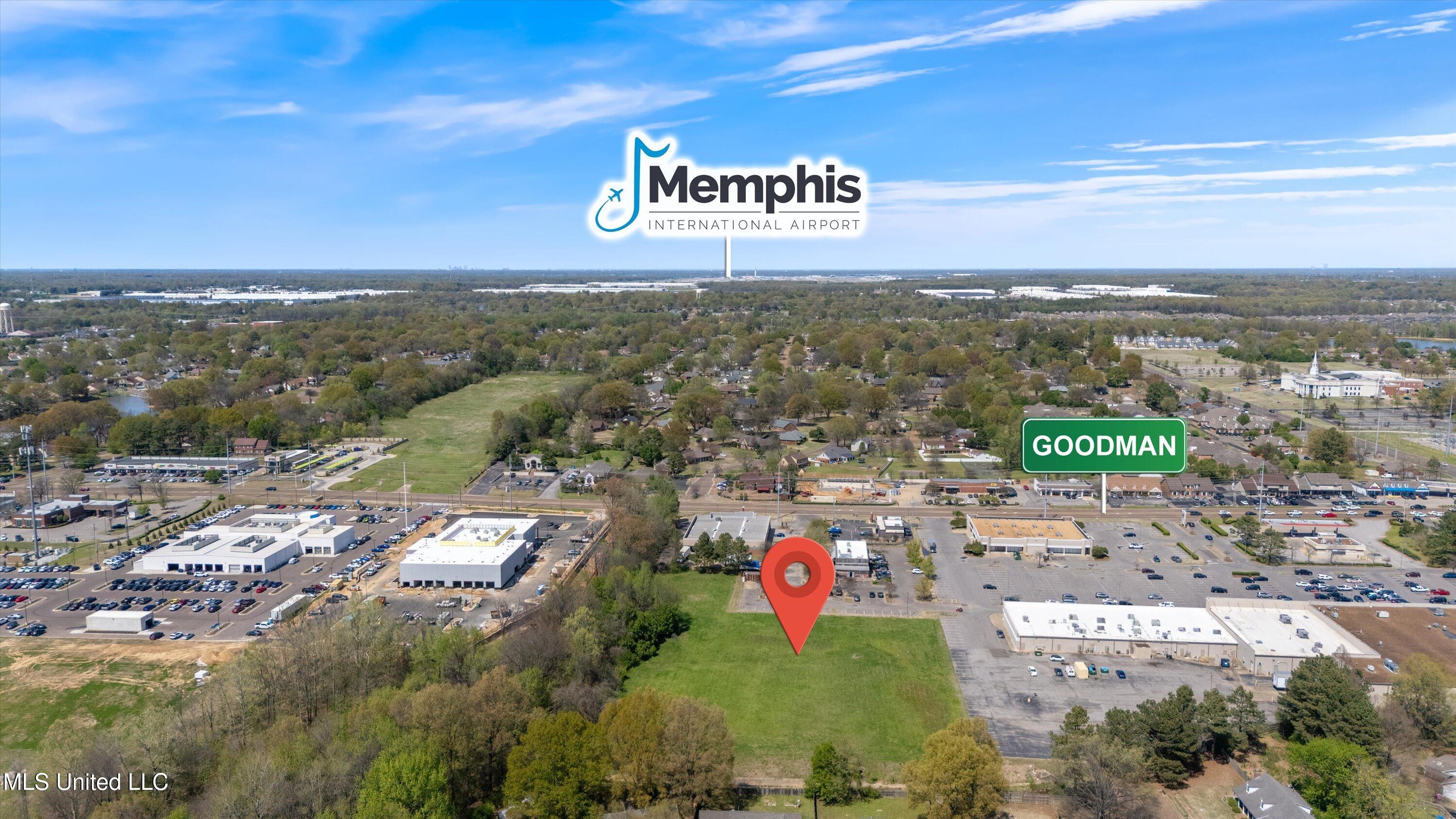 38 Goodman Road East Southaven, MS 38671 - Photo 13 of 15 Aerial - Looking North MEM airport