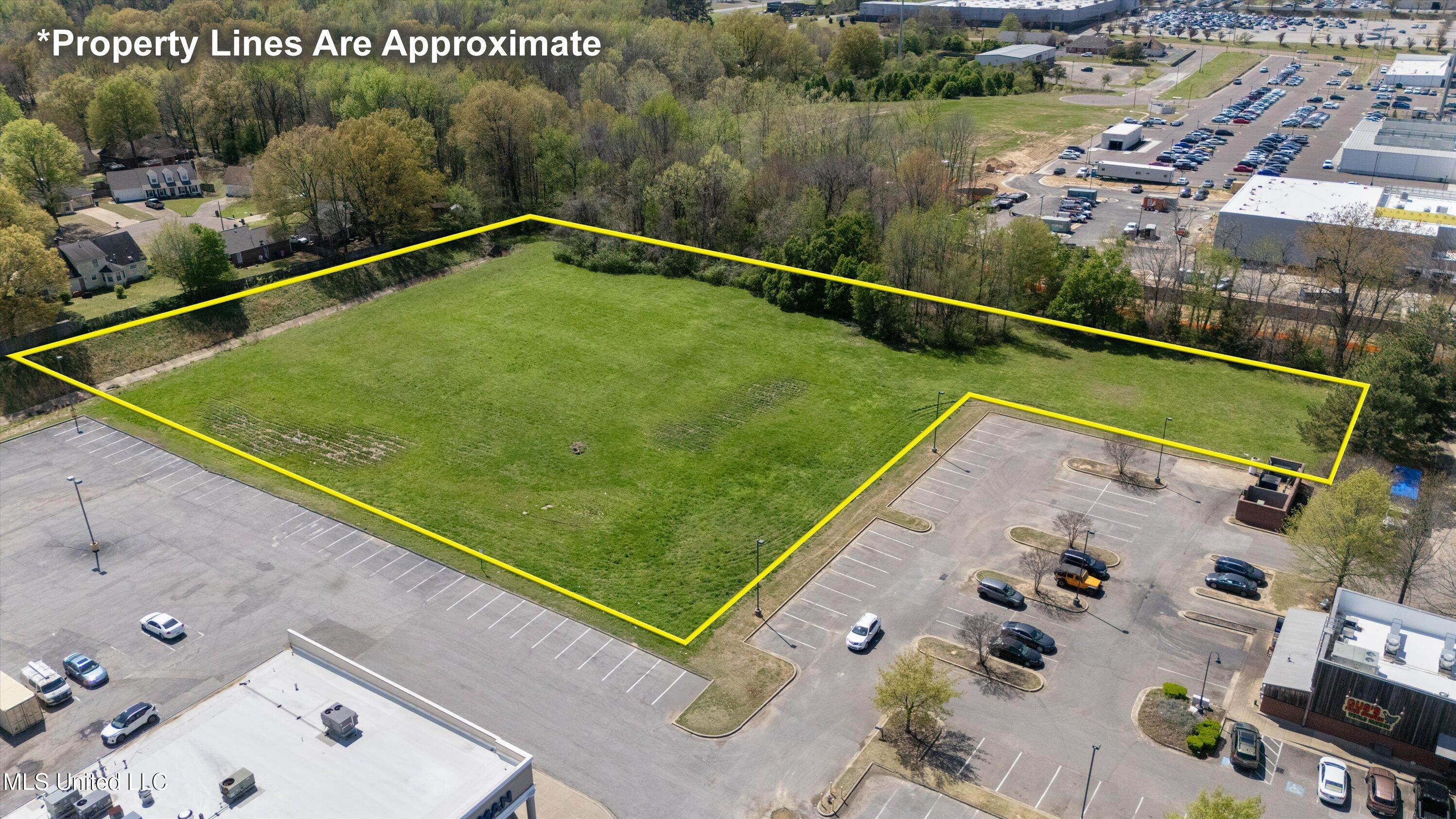 38 Goodman Road East Southaven, MS 38671 - Photo 5 of 15 Aerial - NW looking SE - property lines