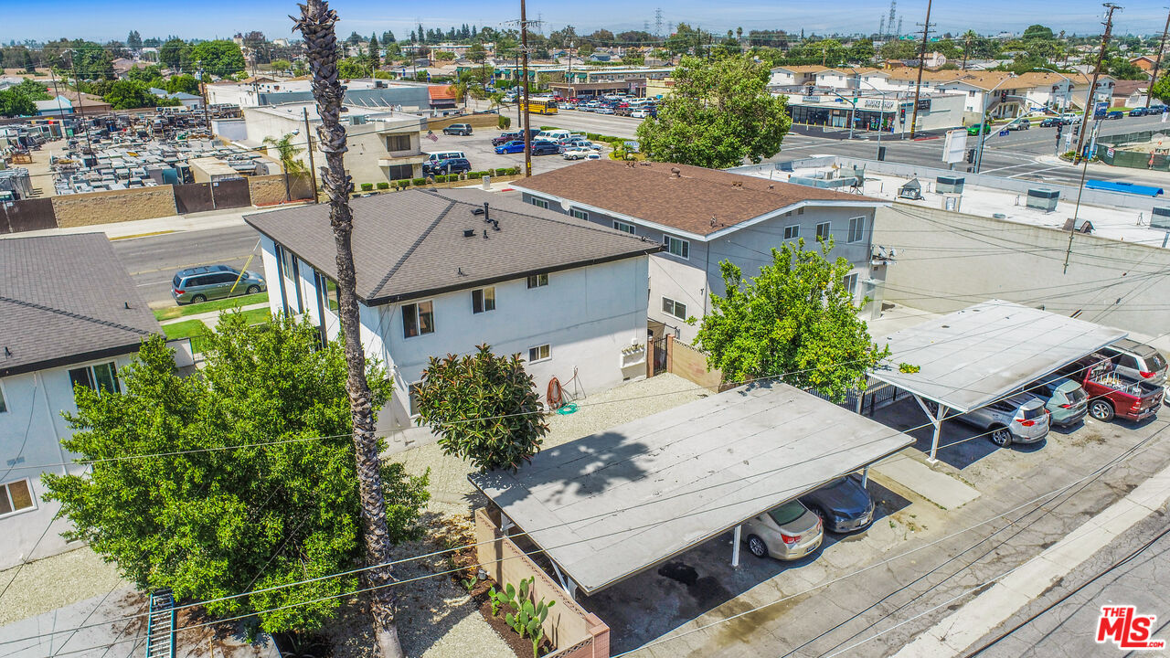 10024 Foster Road Bellflower, CA 90706 - Photo 27 of 29 an aerial view of a house with a garden