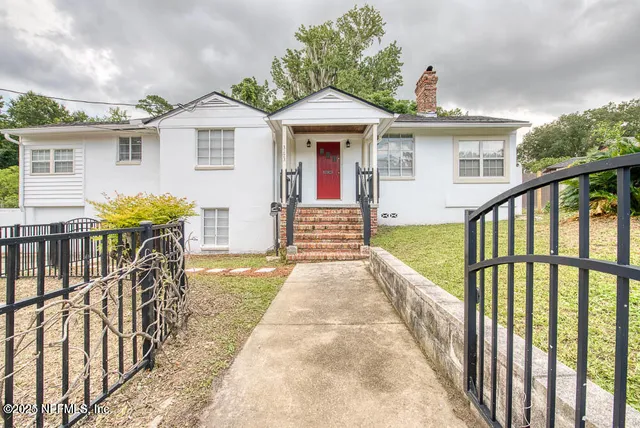 front view of a house with a porch