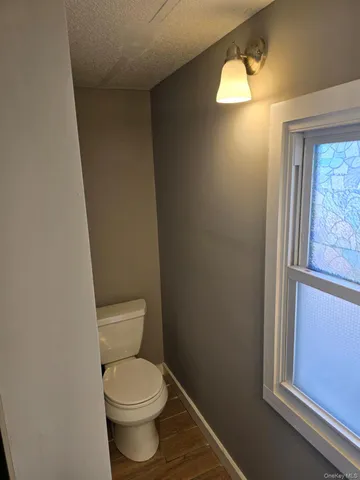 a white toilet sitting next to a window